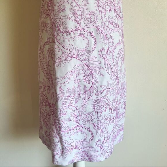 Lilly Pulitzer Laurent Embroidered White & Purple Sunshine Swirl Dress - Picture 4 of 10